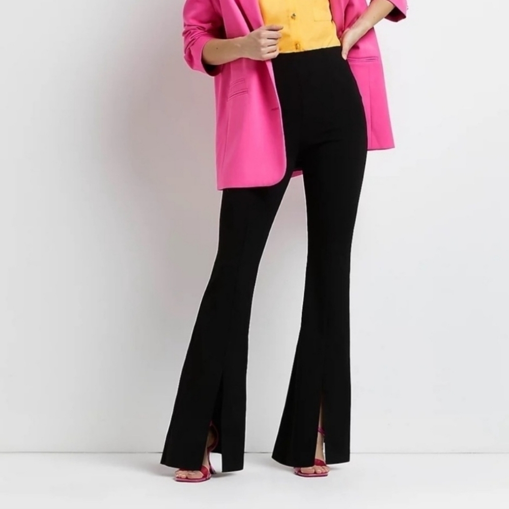 House of Harlow Front Slit Black Trouser 4